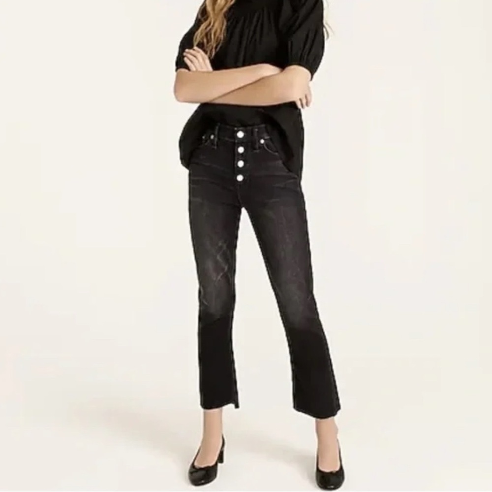 J. Crew Black Demi Boot Jeans